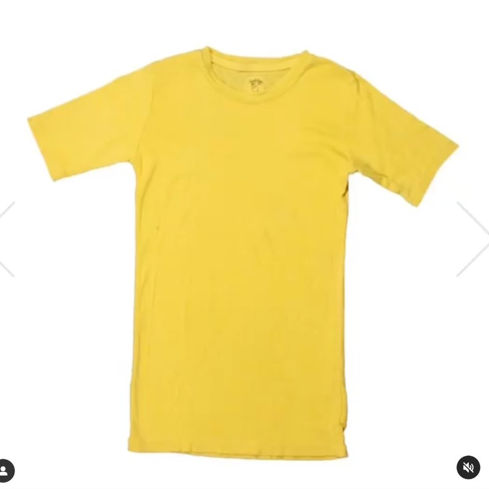 Judi Rosen Organic Cotton & Hemp Disco T Banana Yellow